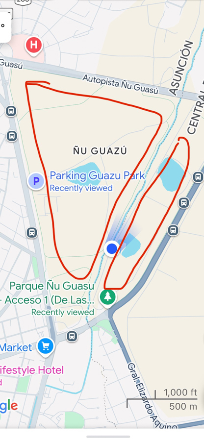 Walking map of Park
