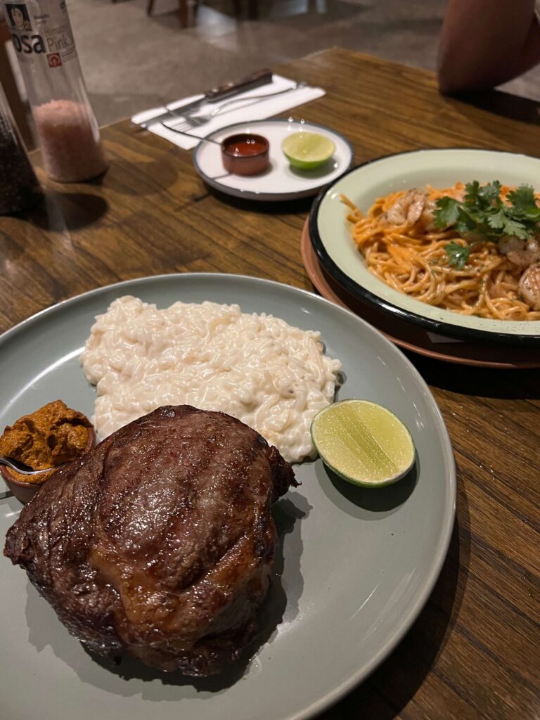 Steak dinner Paraguay