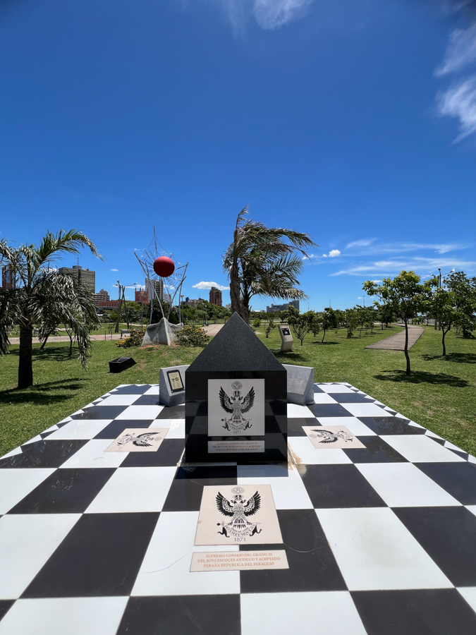 Chess board in Asuncion Paraguay