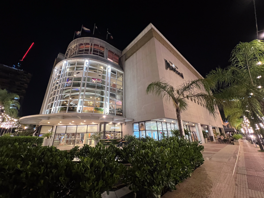 Shopping Mall at night in dark