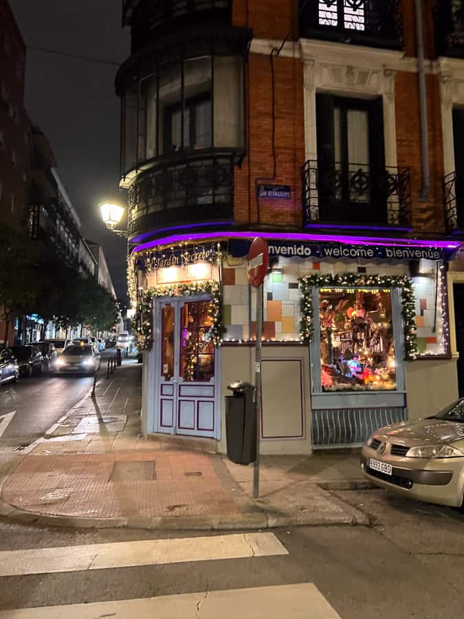 El Jardin restaurant Madrid