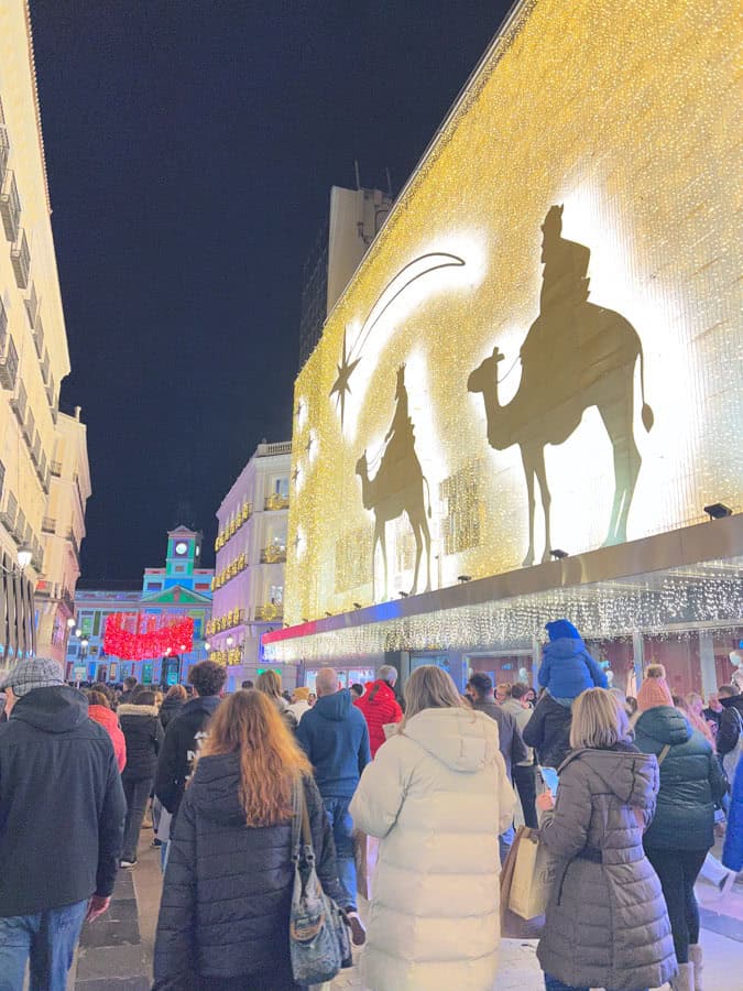 El corte ingles Christmas market Madrid