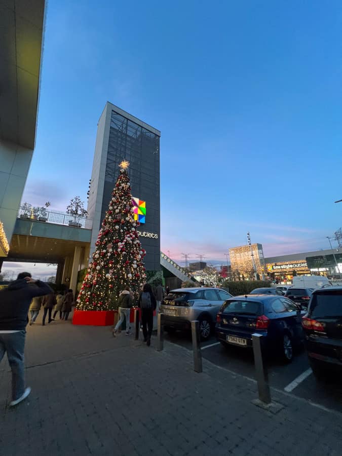 Christmas tree in Madrid Spain