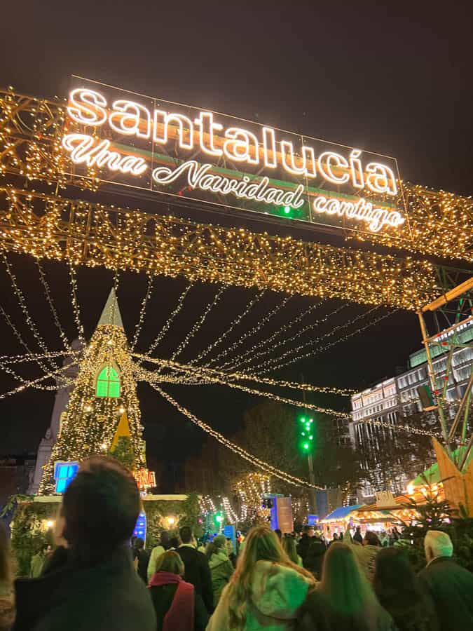 Navidena Christmas market Madrid
