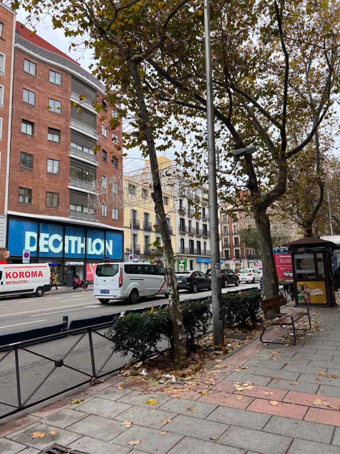 Sidewalk in Madrid where to live best areas