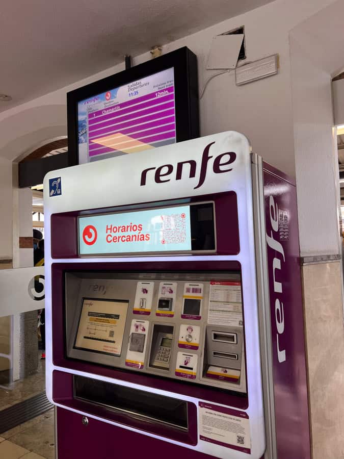 Renfe train in Madrid