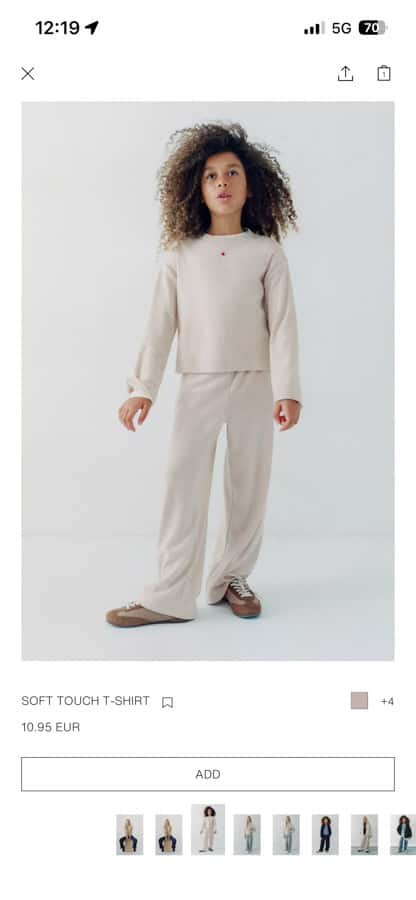 Zara kids outfit from Spain