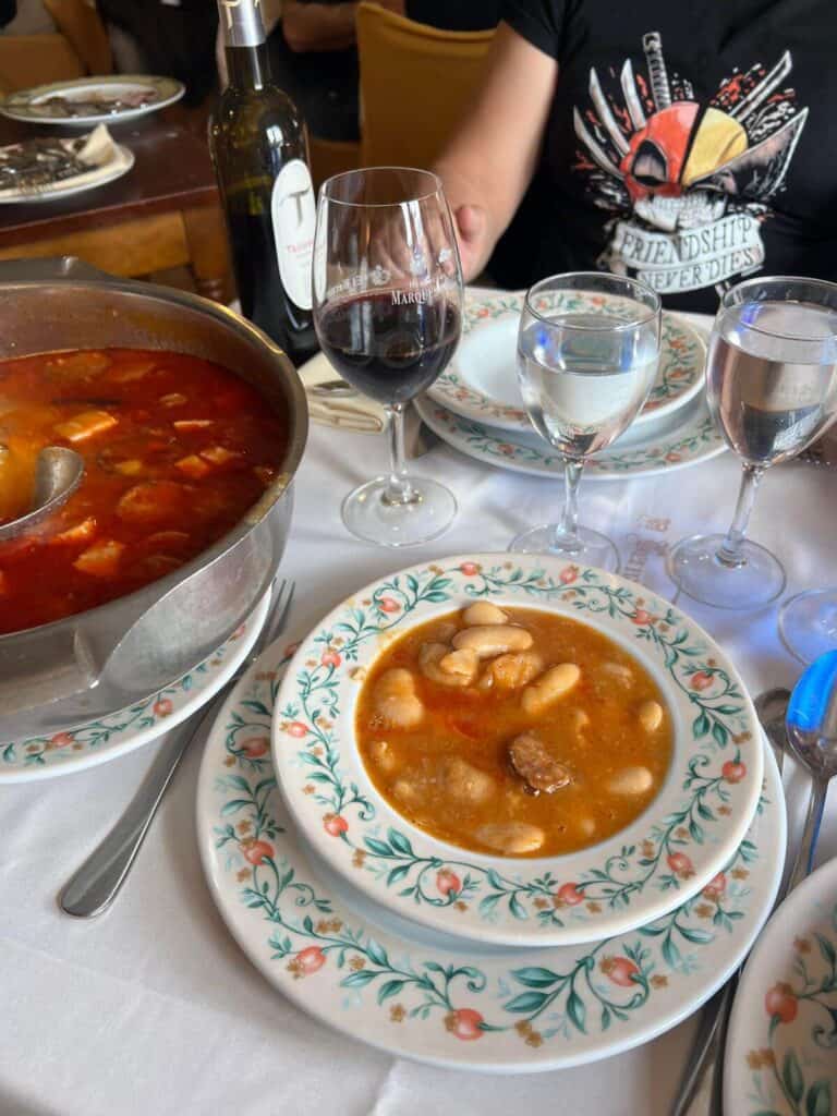 Beans plate in Spain