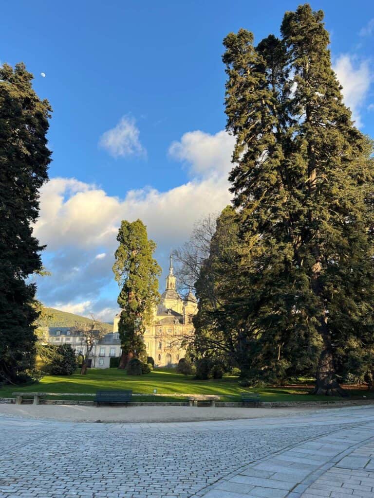 Streets and castle of Segovia spain